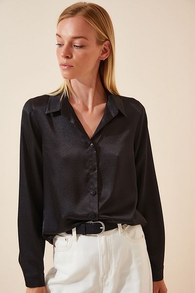 Happiness İstanbul Shirt - Black - Regular fit