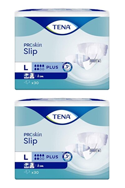 TENA حفاضات سليب بلس للكبار كبيرة 6 قطرات 60 قطعة