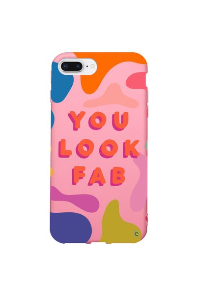 WANNA PROTECT Colorful You Look Fab Patterned Silicone Case with Velvet Insid...