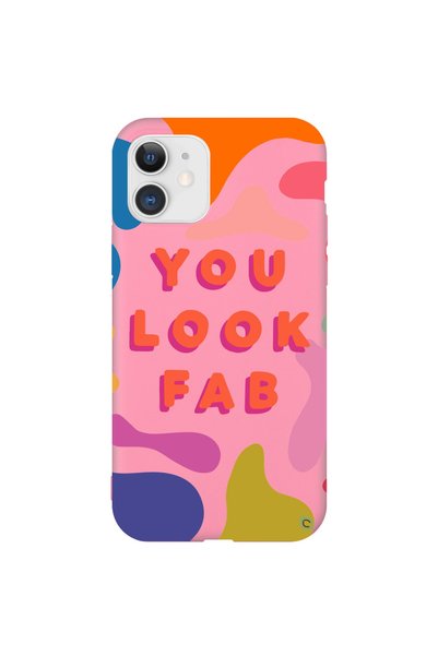 WANNA PROTECT iPhone 11 Colorful You Look Fab Patterned Silicone Case with Ve...
