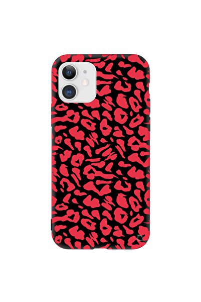 WANNA PROTECT Iphone 11 Içi Kadifeli Renkli Leopar Desenli Silikon Kılıf