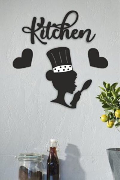 evdeucuz Dekoratif Kıtchen Mutfak Dekoru Aşcı Kadın