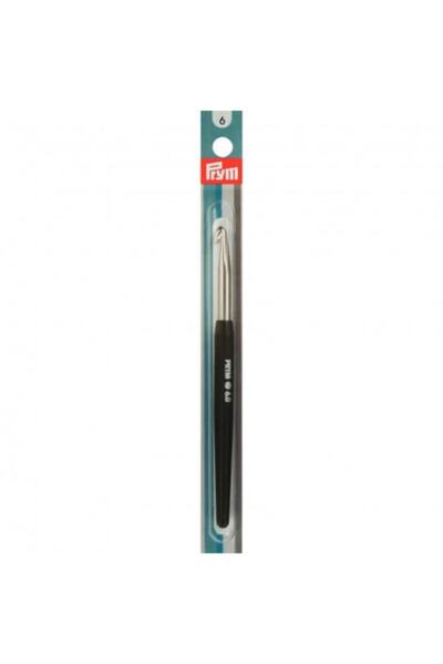 Prym Croșetă pentru tricotat manual cu mâner din silicon 14 cm 6 mm 195347