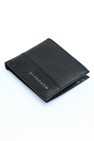U.S. Polo Assn. Plcuz2141 Portofel și suport carduri pentru bărbați negru