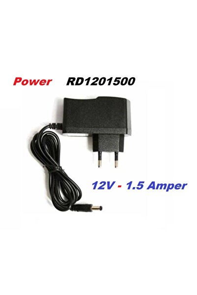 POWER 12v 1.5a Uyumlu  Adaptör Rd1201500-c55 Modem Şerit Led Kamera Uydu 12 Volt 1.5 Amper Şarj Alet 15