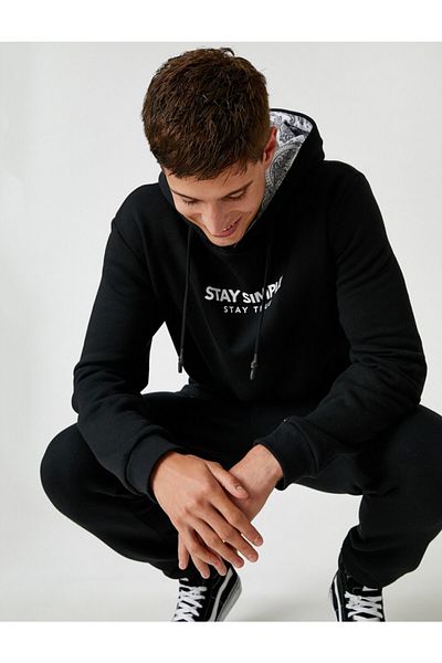 Koton Kapuzenpullover bedruckt