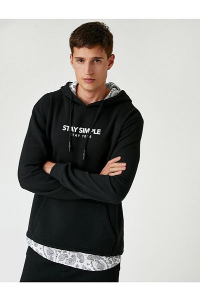 Koton Kapuzenpullover bedruckt