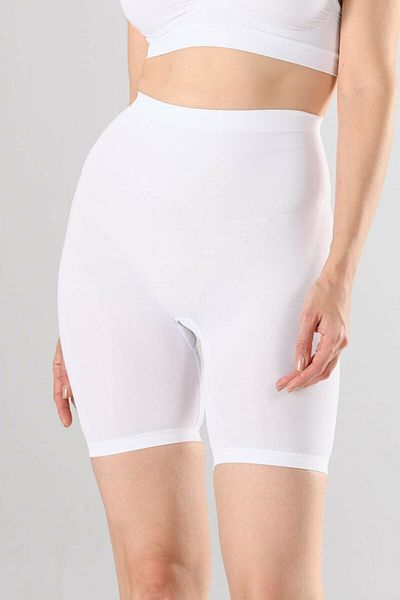 by HW Corset boxer alb cu picior lung pentru femei