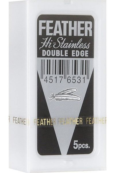 Feather Hi Stainless Japanese Shaving Razor De Razor Set of 5