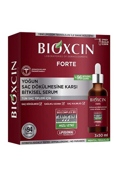 Bioxcin For Forte Intensive Loss - Herbal Serum 3x50ml Hair Foam Category