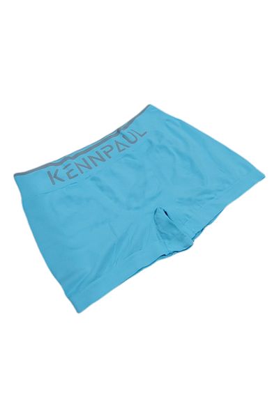 Kennpaul Men's Turquoise Microfiber Lycra Flexible Seamless Boxers