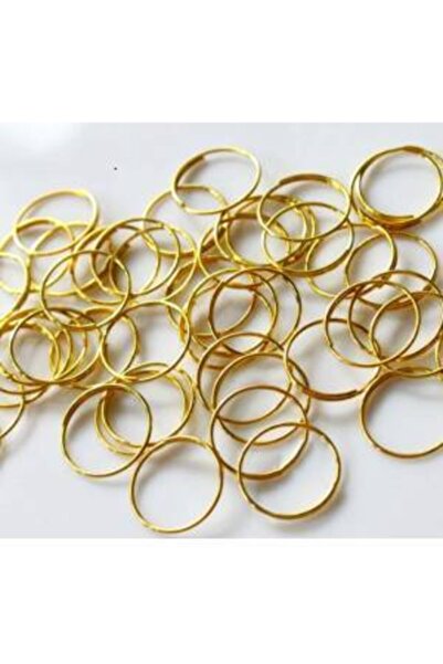 ABOOWE Metal Halka Kristal Avize Taşı Altın Kaplama Metal Halkası 4 Paket 200...