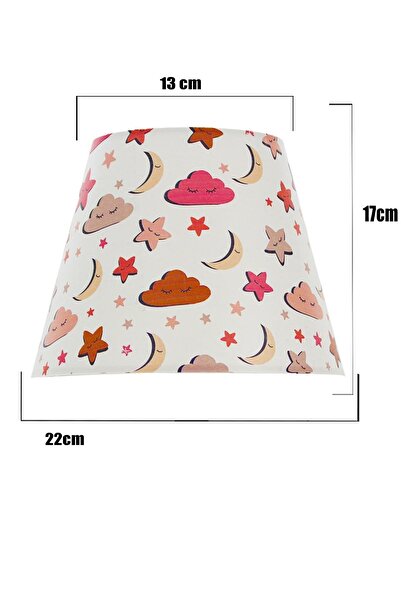 EvLight 22'lik Abajur Şapkası / Pembe Bulut