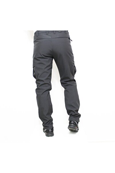 Mudwill Erkek Gri Kargo Cepli Kışlık Softshell Pantolon