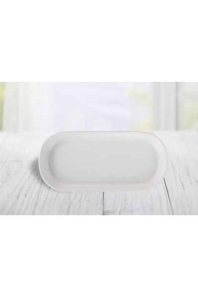 Keramika 26 cm Matte Transparent White Boat Noyan - 021 a