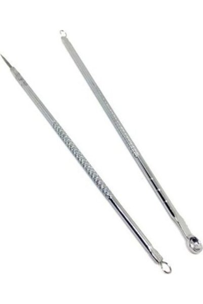 Neler Geldi Neler 2 Pieces Stainless Steel Pimple Acne Blackhead Skin Removal Professional Comedone Tool