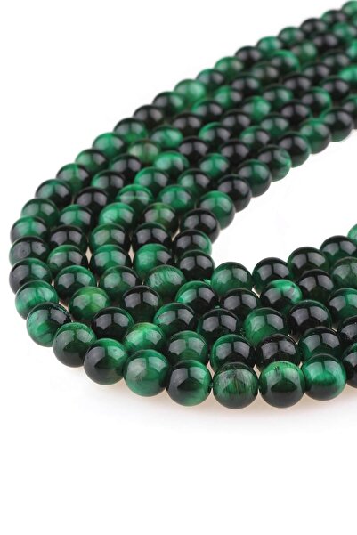 Dünya Doğal Taş Σειρά πέτρας πράσινης μάτις τίγρης 6 mm - Dz3930-y