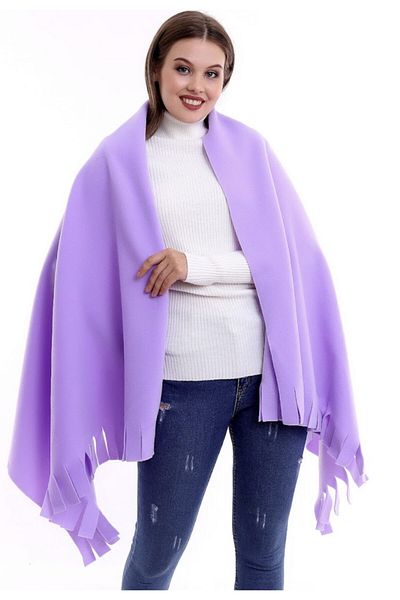 NERGIZ Fleece Winter Lilac Scarf Shawl