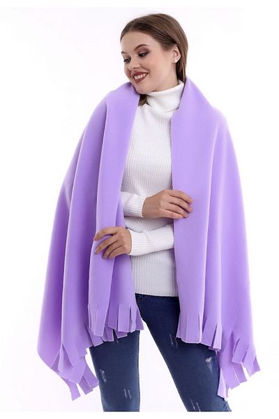 NERGIZ Fleece Winter Lilac Scarf Shawl