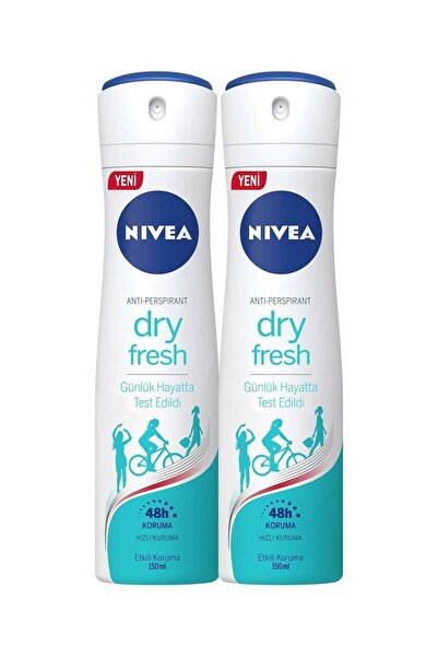 NIVEA Dry Fresh Kadın Sprey Deodorant 150 ml 2'li Avantaj Paketi