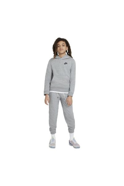 Nike Sportswear Zero Pullover Hoodie Çocuk Sweatshirt - Gri