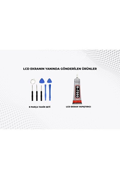 Tk Tech Xiaomi REDMİ 8  LCD EKRAN DOKUNMATİK SİYAH TAMİR SETİ YANINDA !!!