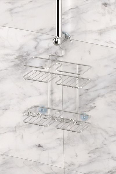 Teknotel Raft de baie suspendat cu cârlig argintiu Bk067