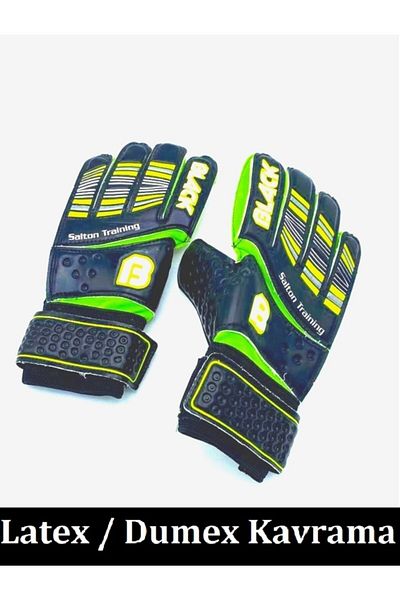 Povit Black Salton Training Latex Grip Goalie Gloves Green