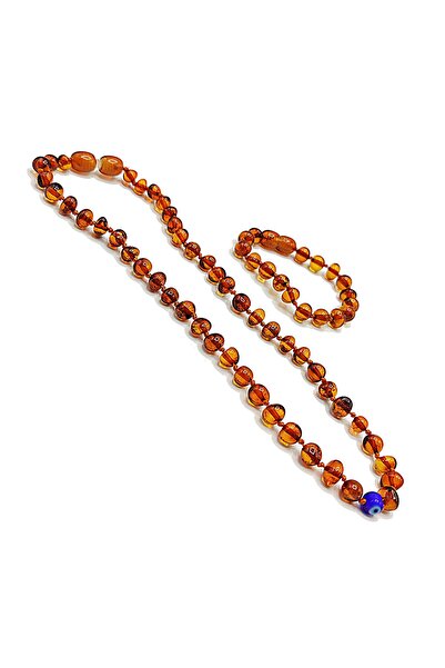 Modalyon Yedek Klips Hediyeli Sertifikalı Kehribar Kolye Bileklik Seti Nazar ...