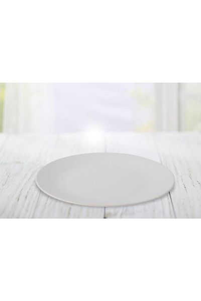 Keramika 26 cm Transparent White Plate Aegean - 021 a