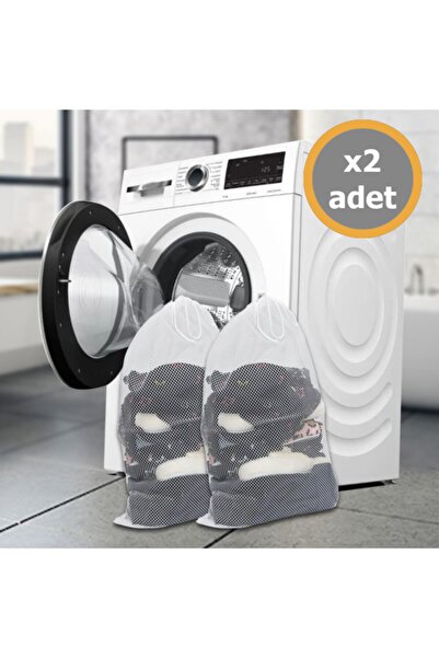 MorBebe 2 Adet Lüx Çamaşır Yıkama Filesi Ipli 35x45 Cm (büyük Boy)