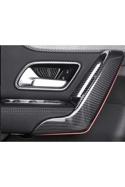 OLED GARAJ W177 Inner Door Handle and Armrest Finish Carbon Finish Compatible for Mercedes a Series 2019+