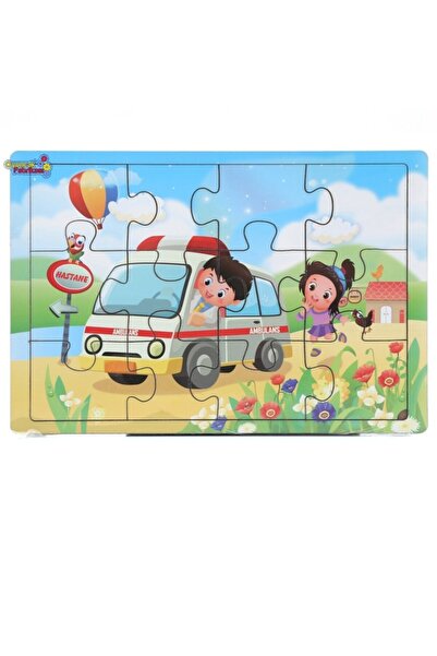 Miajima أحجية الصور المقطوعة الخشبية التعليمية إطار فريق خدمة الإسعاف والطوار...