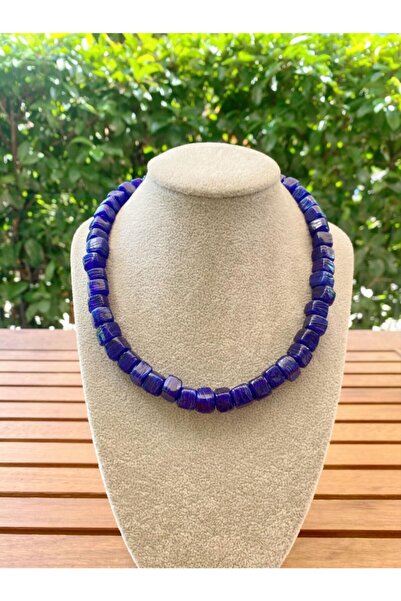 wanwa aksesuar قلادة بودروم باللون الأزرق الداكن