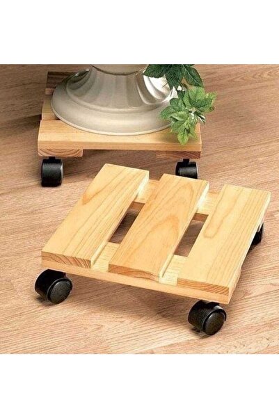 Keskin Ahşap Tekerlekli Damacana Altlığı/tüp Altlığı