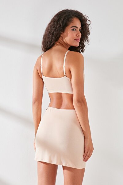 C&City C11437 Γυναικεία Μοντάλ Βαμβακερή Μίνι Φούστα