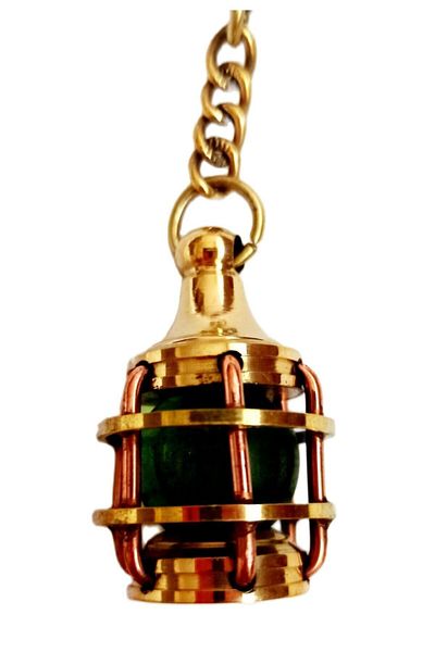 Mixperi Green Color Bottle Model Brass Keychain Souvenirs