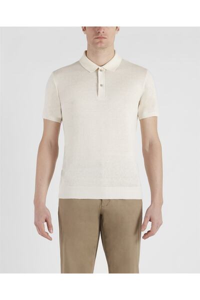 PAUL&SHARK Men's Knitted Polo-shirt C.wLinens