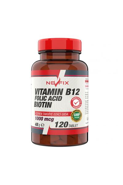 Nevfix Magnesium Oxide Magnesium 250 Mg 120 Tablets and Vitamin B12 1000 Mcg 120 Tablets