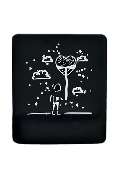 Onartem Black Astronaut Wrist Support Mouse Pad