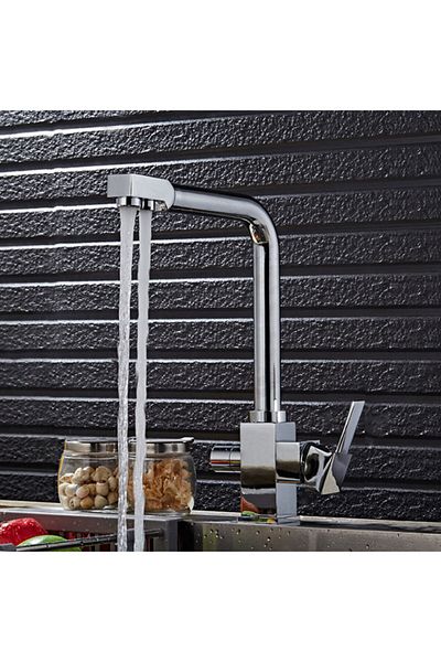 Mayaglory London Series 3 Way Chrome Kitchen Sink Faucet with Purification Outlet 100% Brass Raw Material