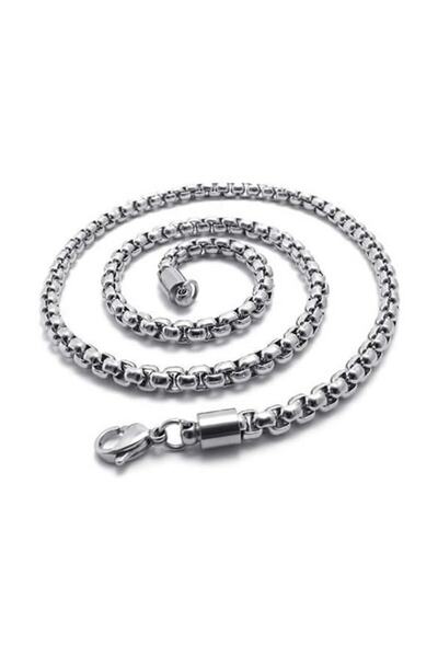 X-Lady Accessories Erkek Gümüş Renk Kolye Ve Künye