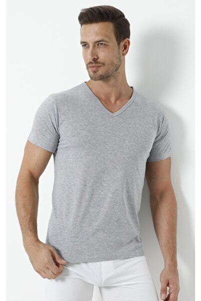 Disa 3'lü V Yaka Erkek T-shirt