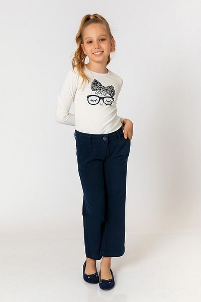 incity Girl's Navy Blue Trousers