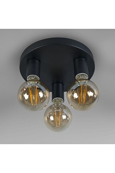 BSA LIGHTING Loya 3'lü Siyah Tavan Avize