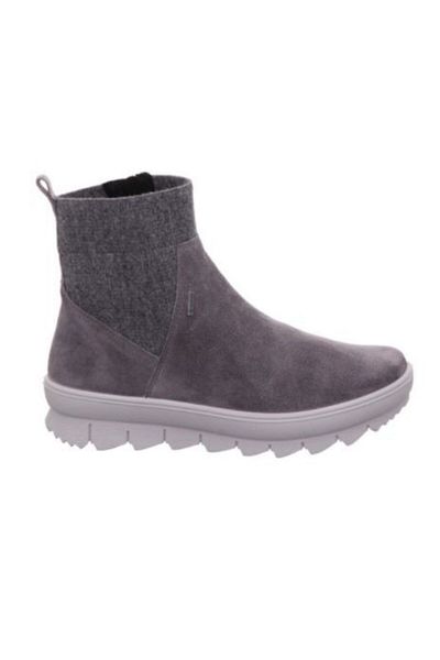 Legero Soft  Tex Zippered Boots Gray Suede