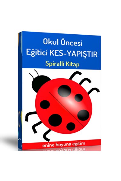 Enine Boyuna Eğitim Preschool Educational Cut-And-Paste Book