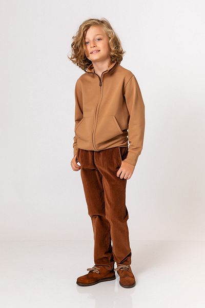 incity Boy's Hazelnut Velvet Trousers