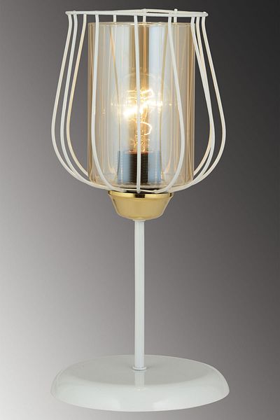 Kraliçe Luxury Chandelier White Table Lamp - Parachute Fabric