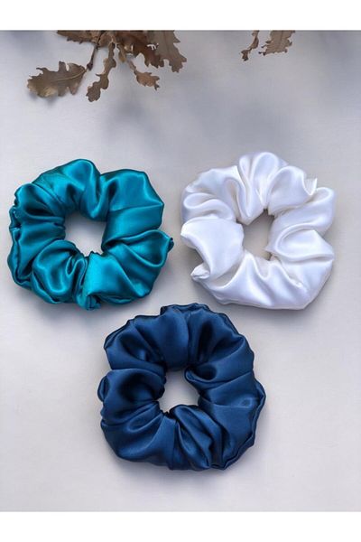 KİKİYS Set cu catarame din satin din 3 piese pentru femei
